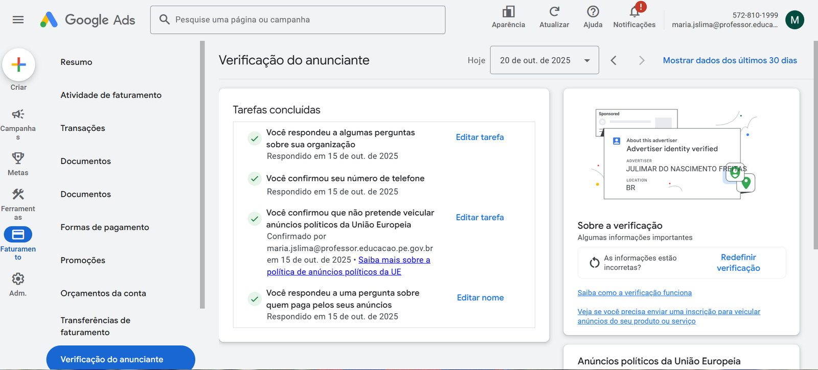 Verificação Completa